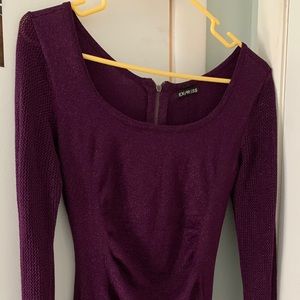 Purple long sleeve dress